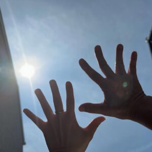 娘と真似てみた。