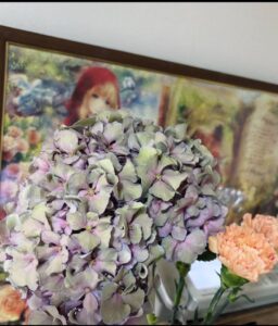 お花買ってしまったf^_^;